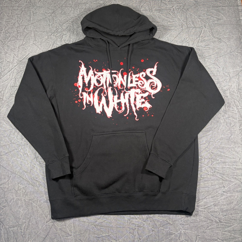 Motionless In White Hoodie Mens XL Black Band Graphic Pullover You're Mine Axe